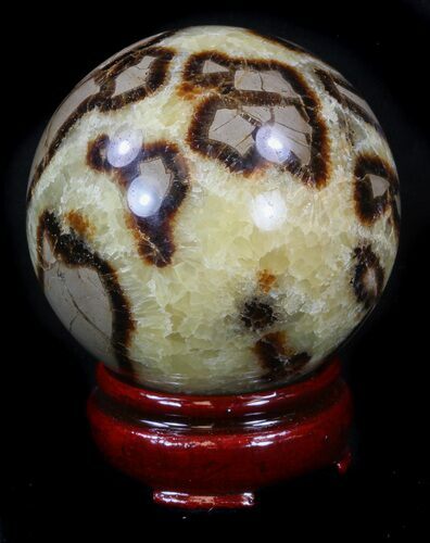 Beautiful Polished Septarian Sphere #36053